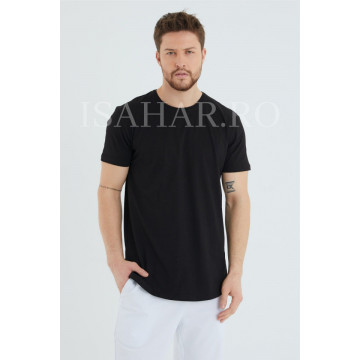 Tricou barbati , negru, material premium, model BREEZY, ISAHAR