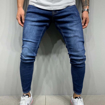 Blugi barbati conici, cambrati, material cu fir gros premium bumbac 97%, ISAHAR