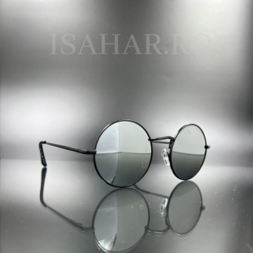 Ochelari de soare barbati, lentila rotunda, protecti UV, ISAHAR