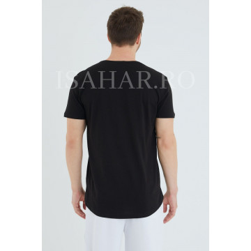 Tricou barbati , negru, material premium, model BREEZY, ISAHAR