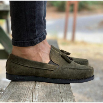 Mocasini barbati, kaki, din piele ecologica, ISAHAR