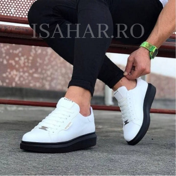 Pantofi sport barbati, clasici, casual, talpa inalta din spuma, nou, ISAHAR