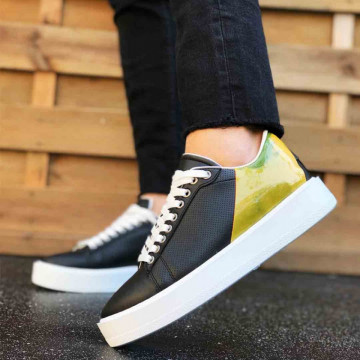 Pantofi sport barbati, cu aplicatii colorate, confortabili, ISAHAR