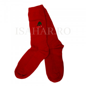 Sosete din bumbac premium, model cherry, calitate superioara, ISAHAR