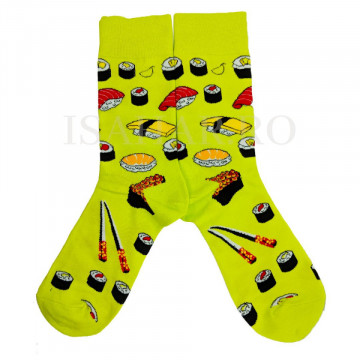 Sosete din bumbac premium, model sushi , calitate superioara, ISAHAR