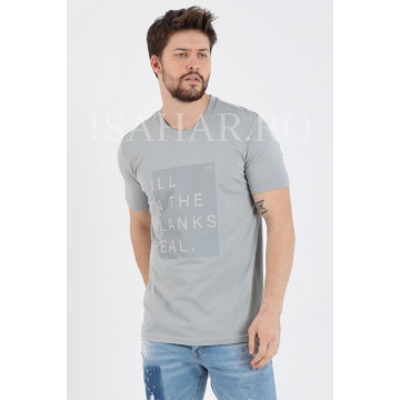 Tricou barbati BREEZY, din bumbac premium, cambrat, ISAHAR