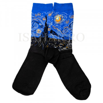 Sosete din bumbac premium, model abstract , calitate superioara, ISAHAR