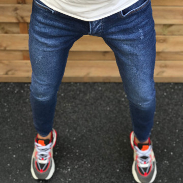 Blugi barbati conici, cambrati, material cu fir gros premium bumbac 97%, ISAHAR