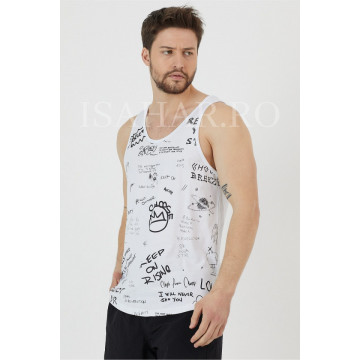 Maiou barbati, BREEZY, material premium, imprimeu tex , ISAHAR
