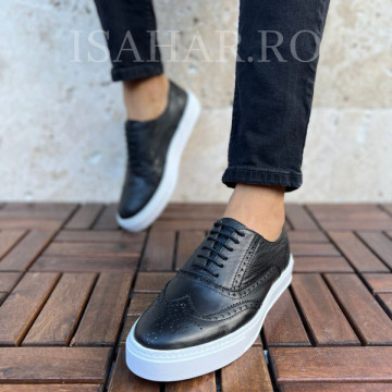 Mocasini barbati, 100% piele naturala, cu un design casual, ISAHAR