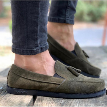 Mocasini barbati, kaki, din piele ecologica, ISAHAR