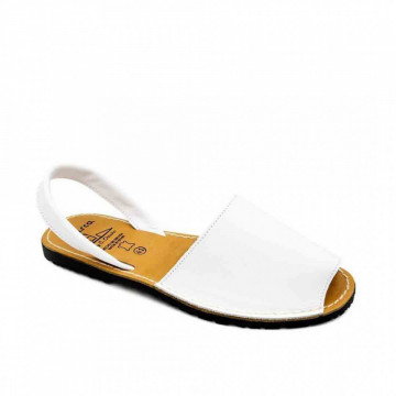 Sandale Avarca barbati albe, PIELE NATURALA, usoare si confortabile, casual, Isahar
