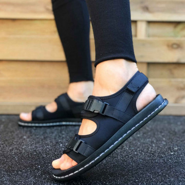 Sandale sport barbati, negre, foarte usoare, ISAHAR