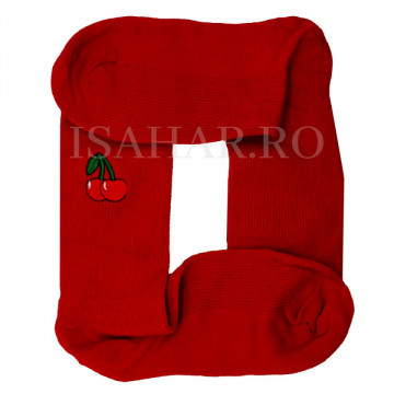 Sosete din bumbac premium, model cherry, calitate superioara, ISAHAR
