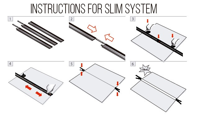 Instructiuni pentru sistemul de taiere Slim Cutter