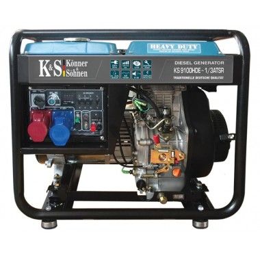 Generator de curent diesel 7.5 kW, KS 9100HDE-1/3 ATSR - Konner and Sohnen
