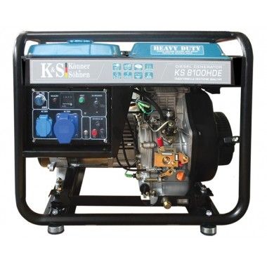 Generator de curent diesel 6.5 kW, KS 8100DE-HD - Konner and Sohnen