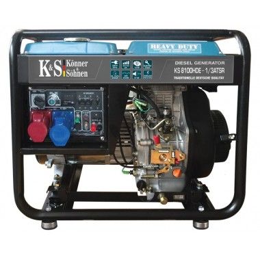 Generator de curent diesel 6.5 kW, KS 8100DE-1/3 HD ATSR - Konner and Sohnen