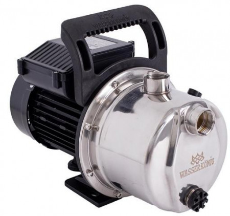 Pompa autoamorsanta de gradina Wasserkonig ISG5058, corp din inox, putere 1000 W, debit 3480 l/h, inaltime refulare 50 m