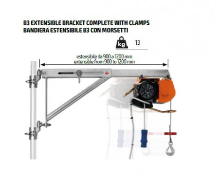 Suport de fixare cu cleme B3 - Officine Iori