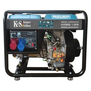 Generator de curent diesel 6.5 kW, KS 8100HDE-1/3 ATSR - Konner and Sohnen