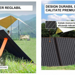 Panou solar portabil din siliciu monocristalin cu eficiență ridicată 100W - CNO-PS100W