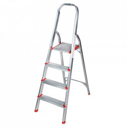 Scara aluminiu 4 trepte, 132cm pentru interior STR0104