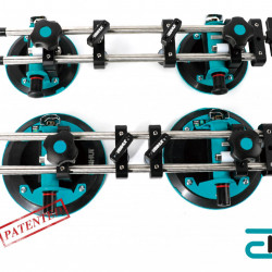Sistem de fixare si ajustare cu 2 ventuze cu vaccum, 150mm (detasabile) pt. placi ceramice - BIHUI-LFTSA6