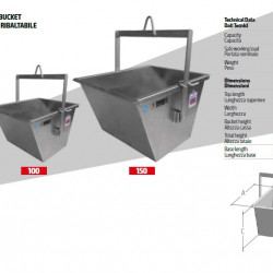 Bena trapezoidala 150 Litri cu inel pt. Electropalane IORI-TPZ150L