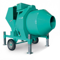 Betoniera BIR 1500, motor 400V, 15 kW, capacitate 1500 l, productie beton 22 m³/h