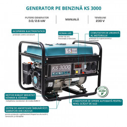 Generator de curent 3.0 kW, KS 3000 - Konner and Sohnen