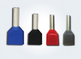 PINI TERMINALI IZOLATI DUBLI ALB 2x 0,5/8 mmp - pac 500 buc