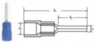 PAPUCI IZOLATI TIP SPADA 0,5 - 1/10,5 MMP - RED/100 buc