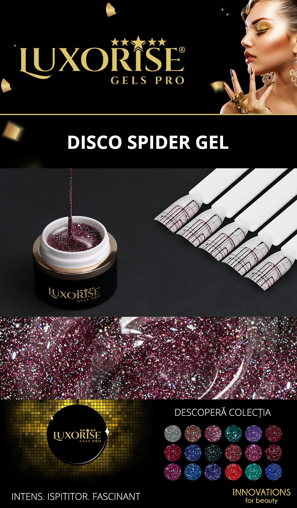 disco spider gel luxorise