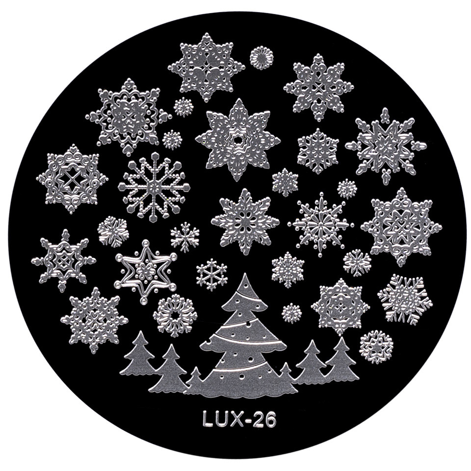 Matrita Metalica Stampila Unghii LUX-26 - Winter's Tale imagine 2021 kitunghii