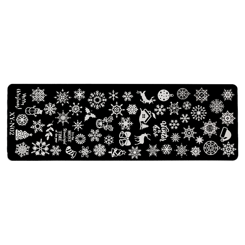 Matrita metalica stampila unghii luxorise, snowflake tale