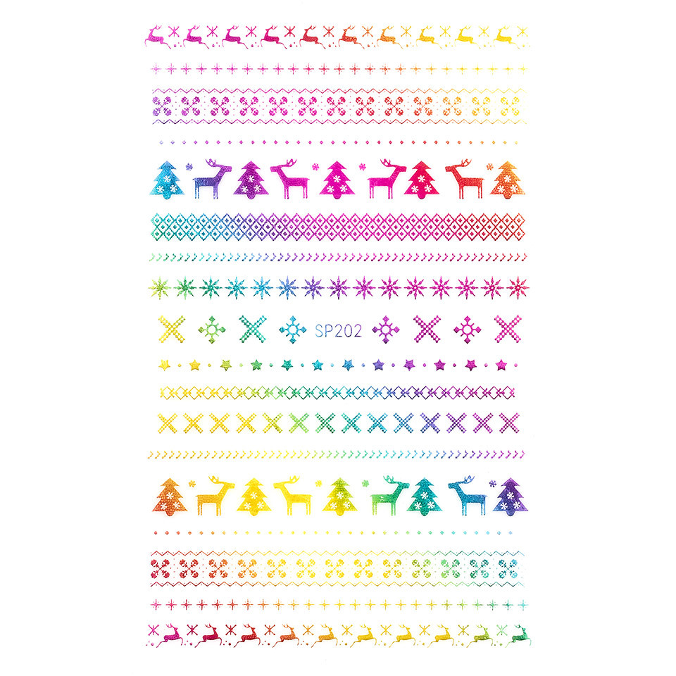 Sticker unghii luxorise, winter nights sp202