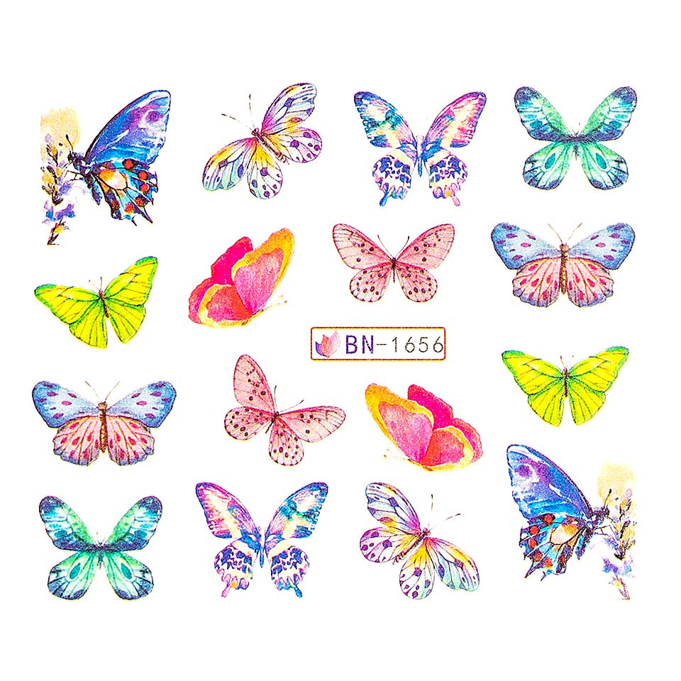Tatuaj unghii LUXORISE, Butterfly BN-1656 poza