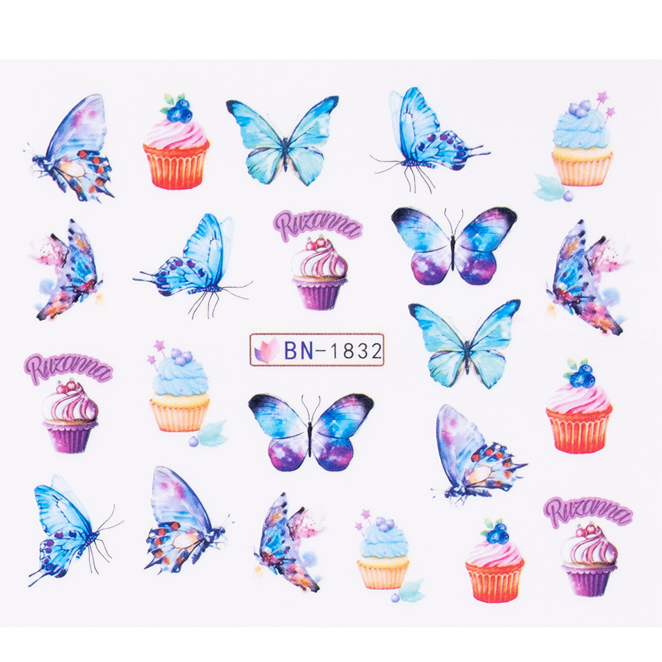 Tatuaj unghii luxorise butterfly wave, stz-1832