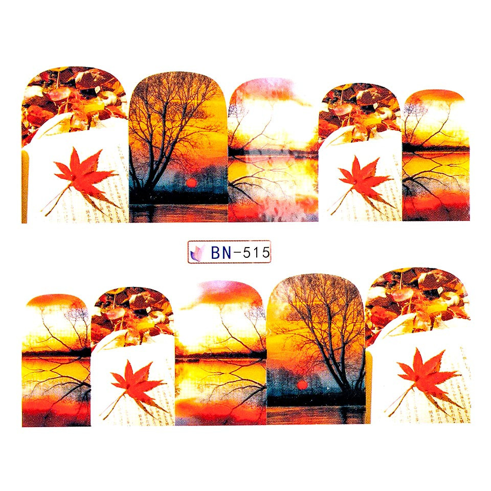 Tatuaj unghii luxorise fall picture, bn-515