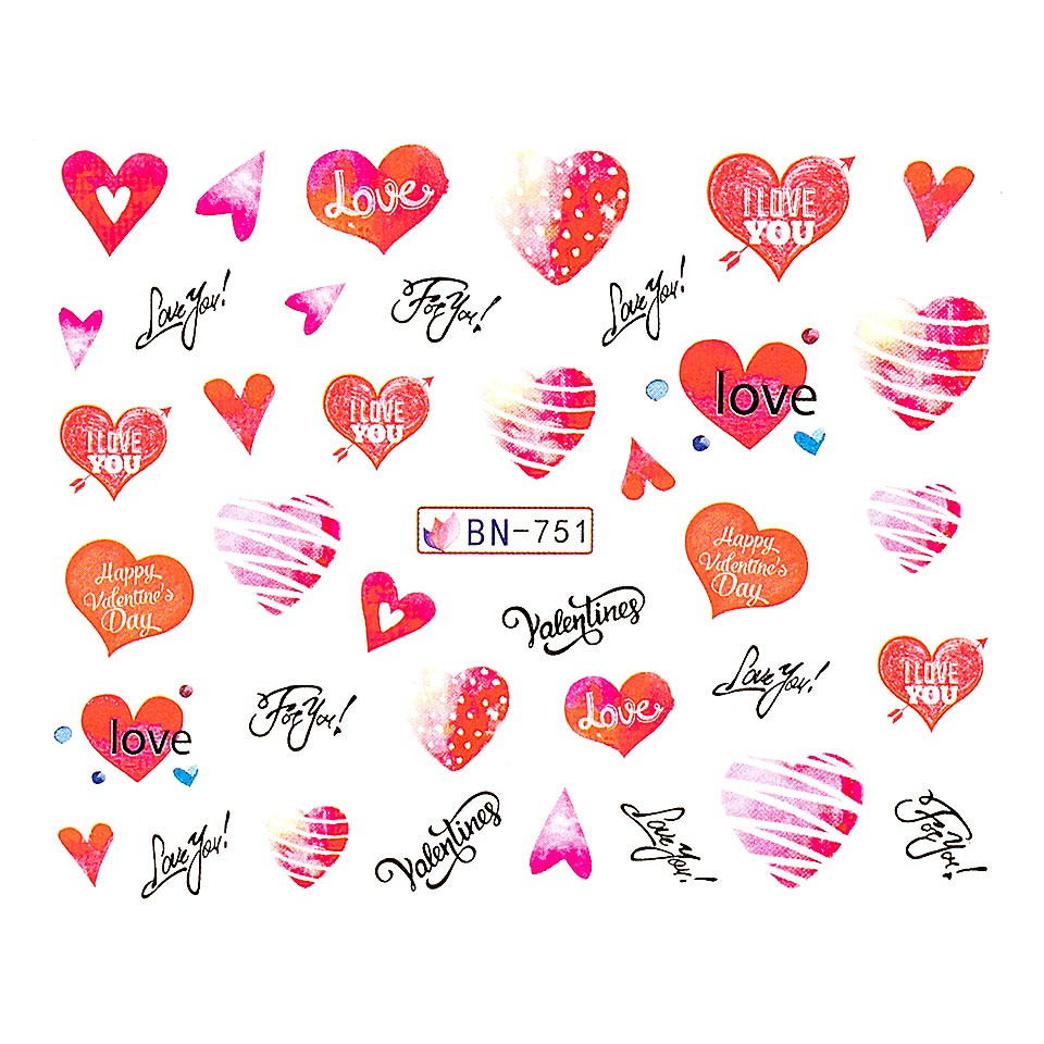 Tatuaj unghii luxorise, love bn-751
