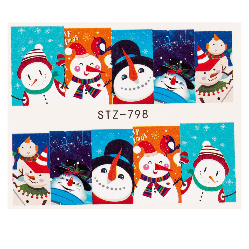Tatuaj unghii luxorise snowmen party, stz-798