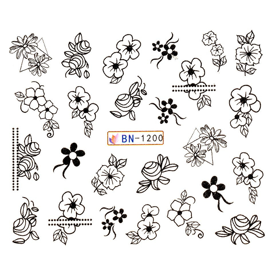 Tatuaj unghii luxorise sunflower vibes, bn-1200