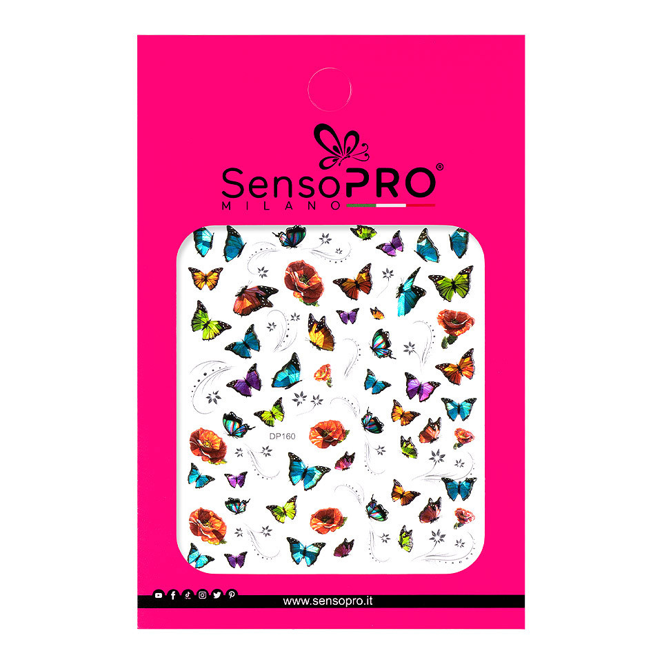 Abtibild unghii sensopro milano, butterfly simphony dp160