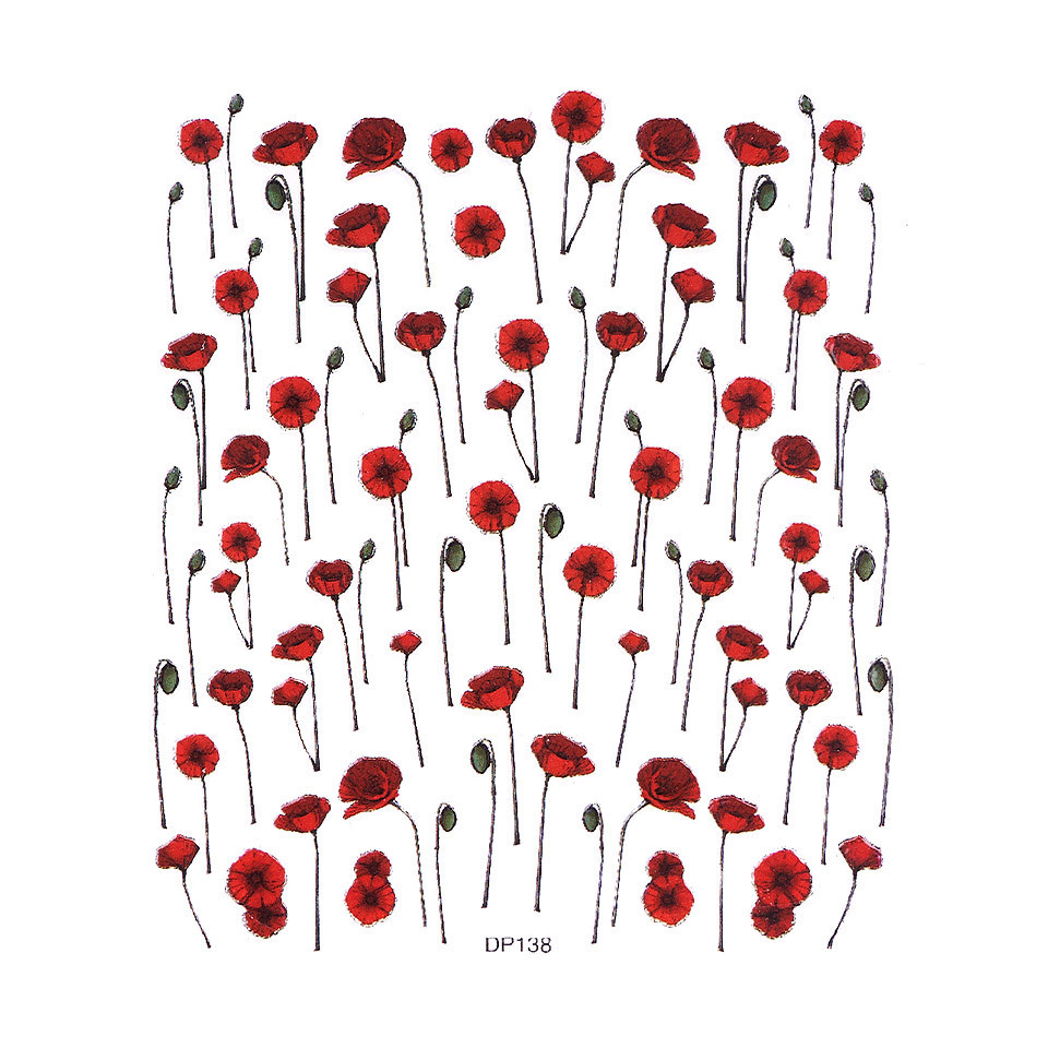 Abtibild Unghii SensoPRO Milano, Poppy in Spring DP138