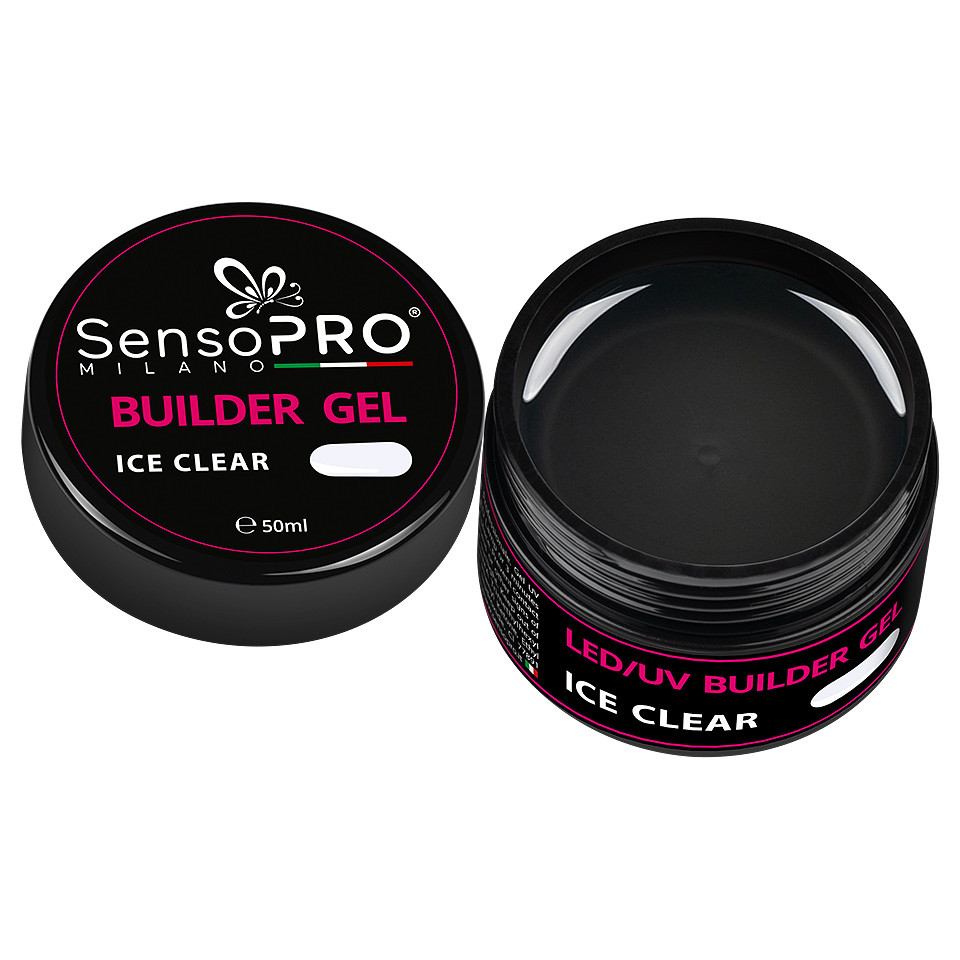 Gel Constructie Unghii SensoPRO Milano 50ml - Ice Clear