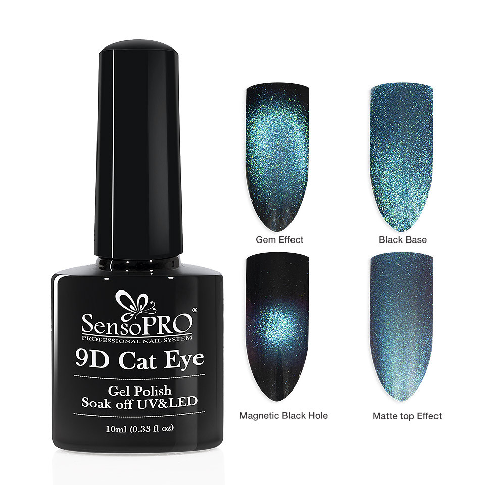 Oja Semipermanenta 9D Cat Eye #12 Scenti – SensoPRO 10 ml kitunghii.ro imagine pret reduceri