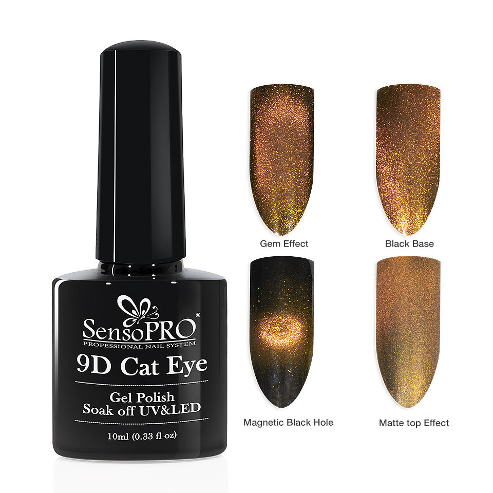 Oja Semipermanenta 9D Cat Eye #18 Pavonis – SensoPRO 10 ml kitunghii.ro imagine pret reduceri