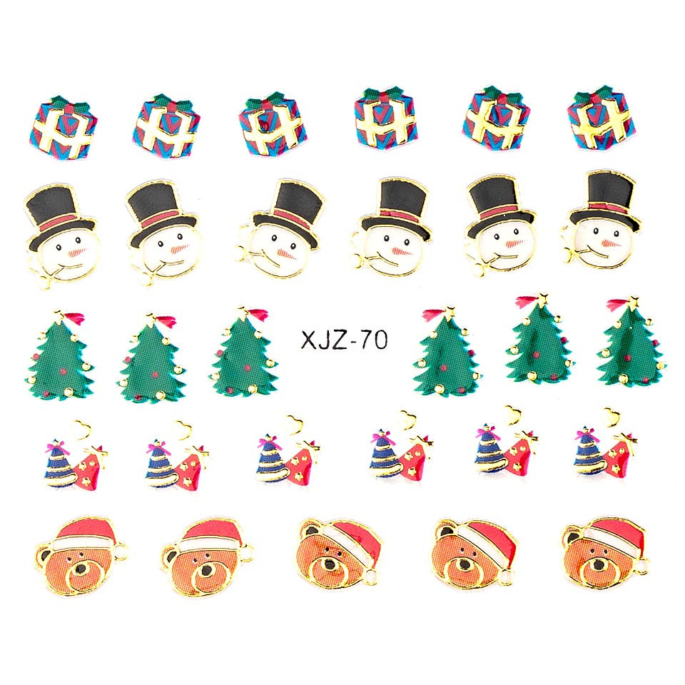 Sticker 3d unghii luxorise, winter touch xjz-70