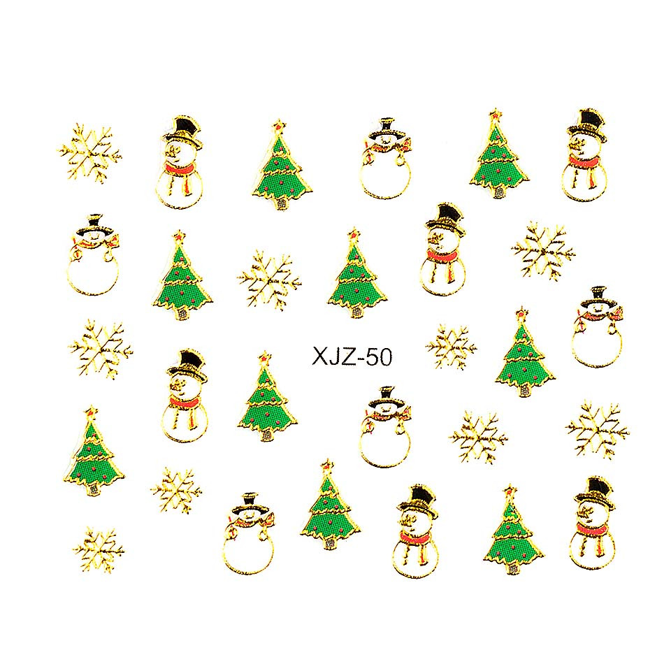 Sticker 3D Unghii LUXORISE XJZ-50, Christmas Collection